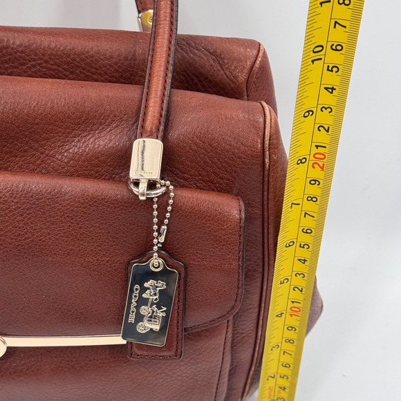 Coach Madison Madeline East/West Satchel Brown Leather - Picture 12 of 12